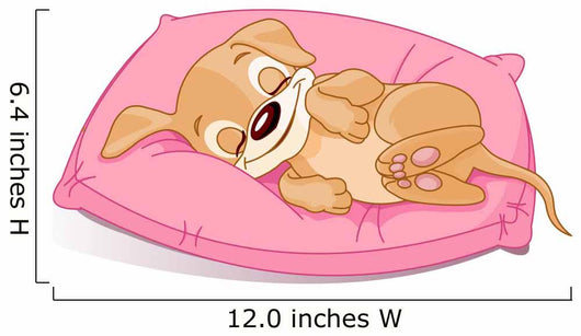 Sleeping Puppy Wall Decal