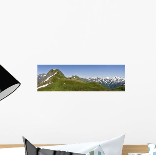 Three Hikers Walk Mt Wall Decal