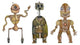 Hand Drawn Rusty Robots Wall Decal Sticker Set