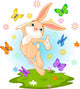 Spring Bunny Wall Decal