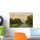 Rural Road Leading To View Of Chugach Mountains Wall Mural