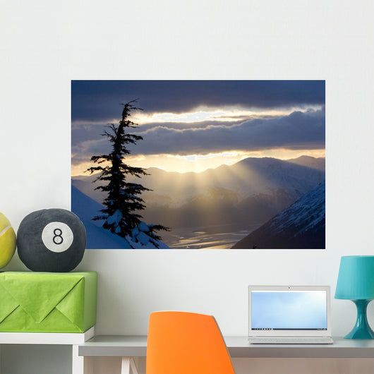 Sun Rays Shinning through Wall Decal