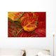 Stripebark Maple Leaf Fall Close-Up Wall Mural