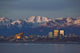 Downtown Anchorage Skyline, Spring, Southcentral Alaska Wall Mural
