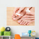 care for sensuality woman nails Wall Mural