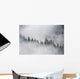 Fog Rises Among The Trees Wall Mural