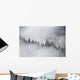 Fog Rises Among The Trees Wall Mural