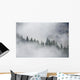 Fog Rises Among The Trees Wall Mural