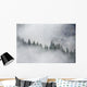 Fog Rises Among The Trees Wall Mural