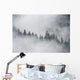 Fog Rises Among The Trees Wall Mural