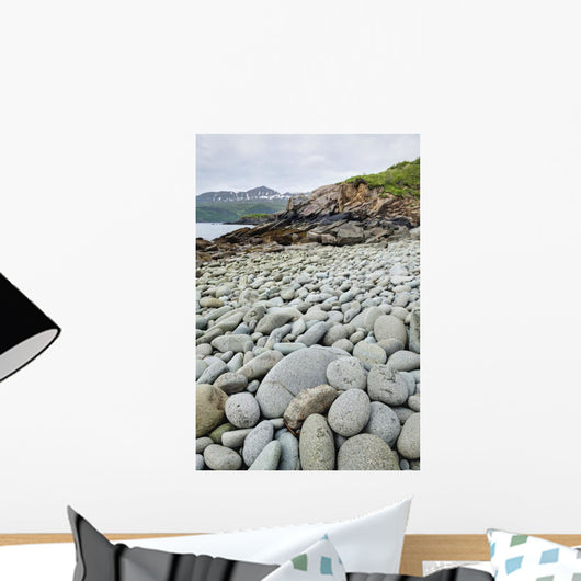 Rocky Beach In Geographic Harbor Wall Mural