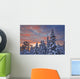 View Of Snow Covered Spruce Trees Wall Mural