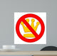 No Kings Authority Prohibition Symbol Wall Decal