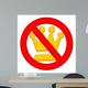 No Kings Authority Prohibition Symbol Wall Decal