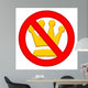 No Kings Authority Prohibition Symbol Wall Decal