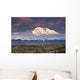 North Face Of Denali At Sunset As Seen From The Wonder Lake Campground Wall Mural