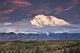 North Face Of Denali At Sunset As Seen From The Wonder Lake Campground Wall Mural