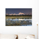 The Alaska Range And Denali's North Face Are Reflected Wall Mural