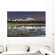 The Alaska Range And Denali's North Face Are Reflected Wall Mural