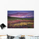 Scenic View Of Alpine Tundra With Alaska Range Wall Mural