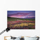 Scenic View Of Alpine Tundra With Alaska Range Wall Mural