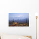Scenic View Of Wonder Lake Campground With A Tent Wall Mural