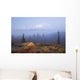 Scenic View Of Wonder Lake Campground With A Tent Wall Mural