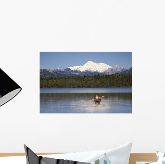 Man Paddling A Klepper Kayak Wall Mural