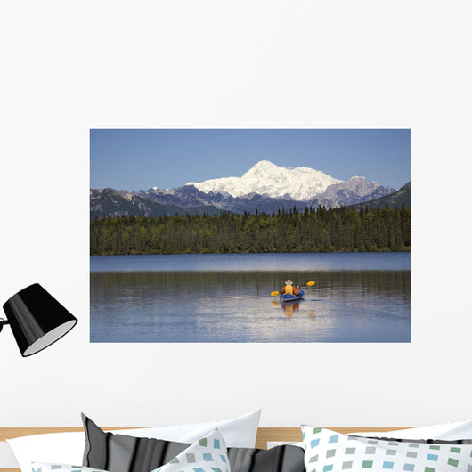 Man Paddling A Klepper Kayak Wall Mural