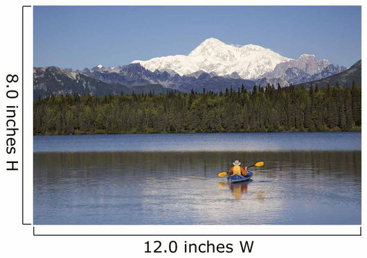 Man Paddling A Klepper Kayak Wall Mural