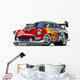 Cartoon Retro Hot Rod Wall Decal