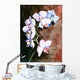 Orchid watercolor painted. Wall Mural