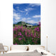 Old Cabin W/ Fireweed Summer Sc Ak Wall Mural