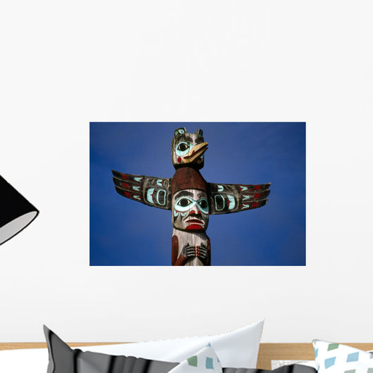 Alaska Native Totem Pole Saxman Southeast Alaska Wall Mural