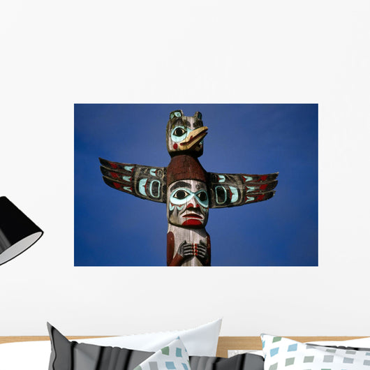 Alaska Native Totem Pole Saxman Southeast Alaska Wall Mural