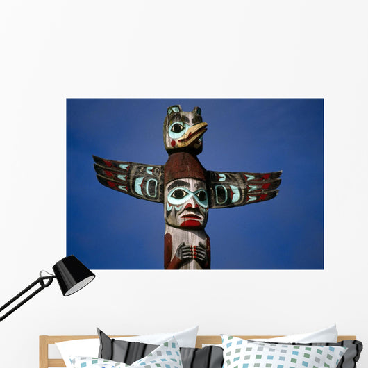 Alaska Native Totem Pole Saxman Southeast Alaska Wall Mural