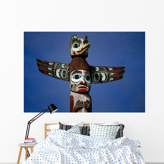 Alaska Native Totem Pole Saxman Southeast Alaska Wall Mural