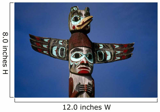 Alaska Native Totem Pole Saxman Southeast Alaska Wall Mural