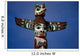 Alaska Native Totem Pole Saxman Southeast Alaska Wall Mural