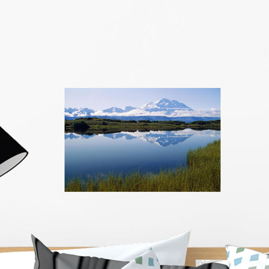 Mt Mckinley Reflected In Tundra Pond Denali Np Ak Wall Mural