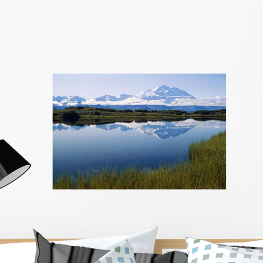 Mt Mckinley Reflected In Tundra Pond Denali Np Ak Wall Mural
