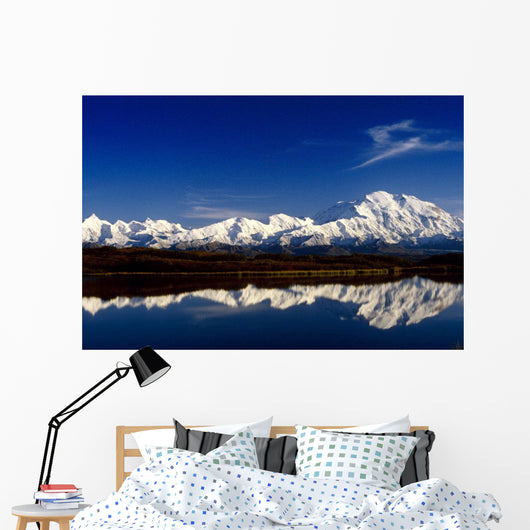 Mt Mckinley Relfected Wall Mural