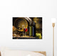 the still life with red wine and barrels Wall Mural