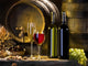 the still life with red wine and barrels Wall Mural