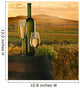the vine with vineyard on background Wall Mural