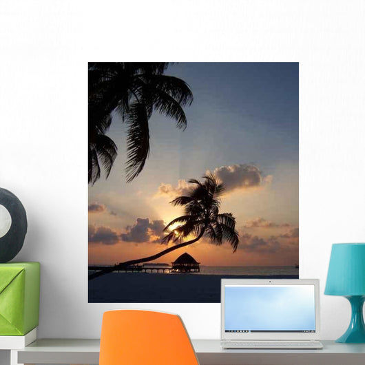 Maldivian Sunset Wall Decal