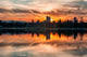 Colorful Sunset Denver City Wall Decal