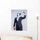 Man Suit and Horse Power Pose Wall Decal