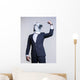 Man Suit and Horse Power Pose Wall Decal