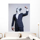 Man Suit and Horse Power Pose Wall Decal